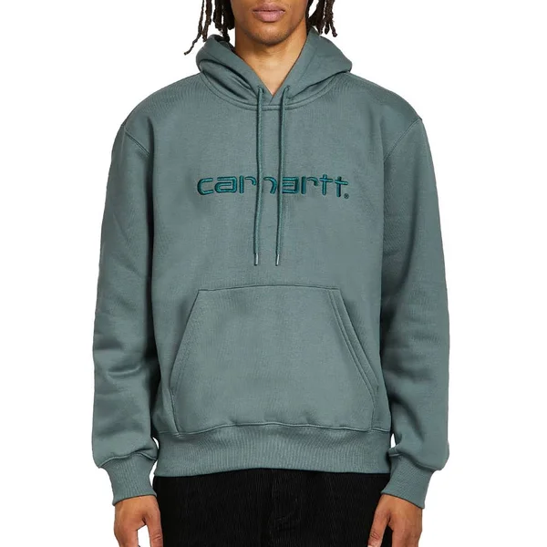 Carhartt WIP Hooded Carhartt Sweat - Eucalyptus - Frasier - L - Men