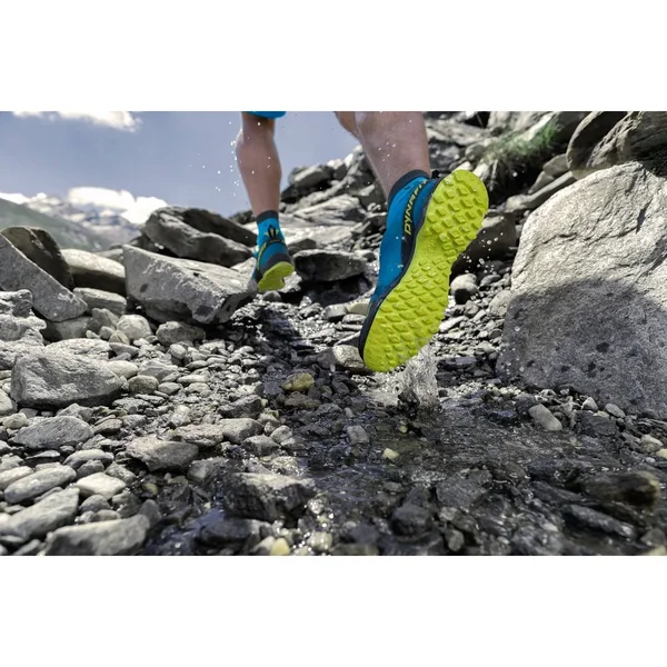 Dynafit Men's Speed Mtn GTX Shoe - 12 - Mykonos Blue, Lime Punch