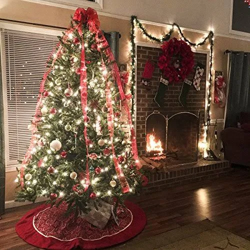 Outdoor String Lights Christmas Lights - Magotan 50 LED Battery Operated String Lights Fairy Lights for Christmas Tree Wedding W