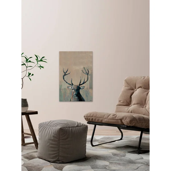 Marmont Hill What Up Buck Canvas Wall Art, Size: 60 inch x 40 inch