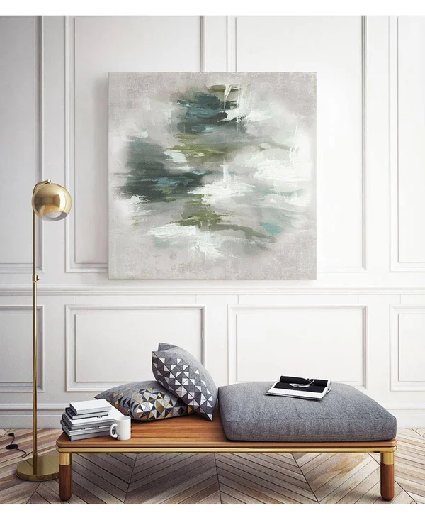CLICART 20 in. x 20 in. Sunset Glow II by Pi Studio Wall Art - White/ Grey