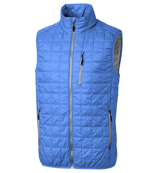Cutter & Buck Men's Blue Melange Rainier Vest