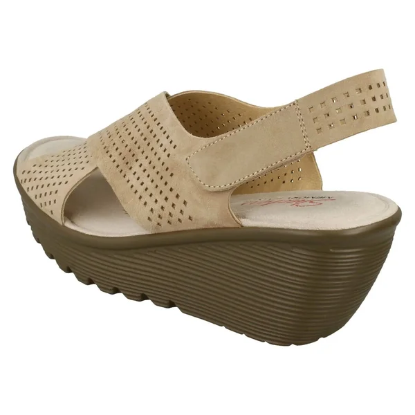 Skechers Women's Parallel Infrastructure Platform Slingback - Size: 11, Dark Natural