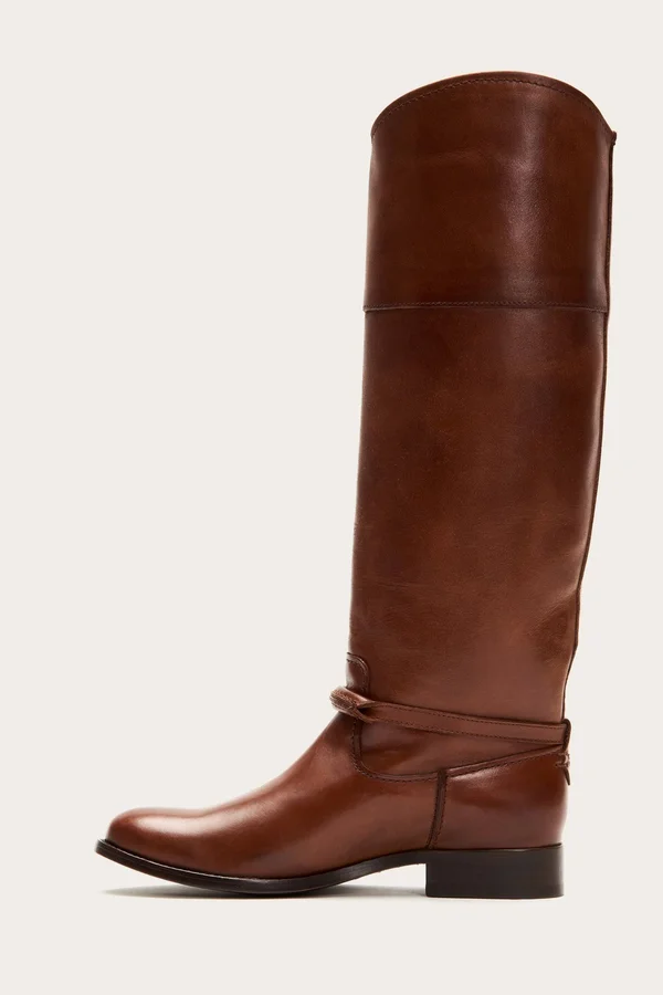Frye Melissa Seam Tall Women's Pull-On Boots Cognac : 7 B