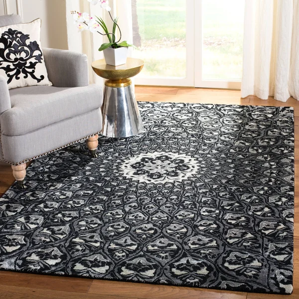 Safavieh 4& x 6& Alr-Allure ALR419Z Ivory - Black Rug