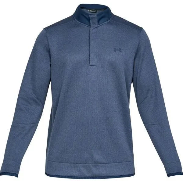 Under Armour Men's Storm Sweaterfleece Heather Snap Mock - Navy - MD