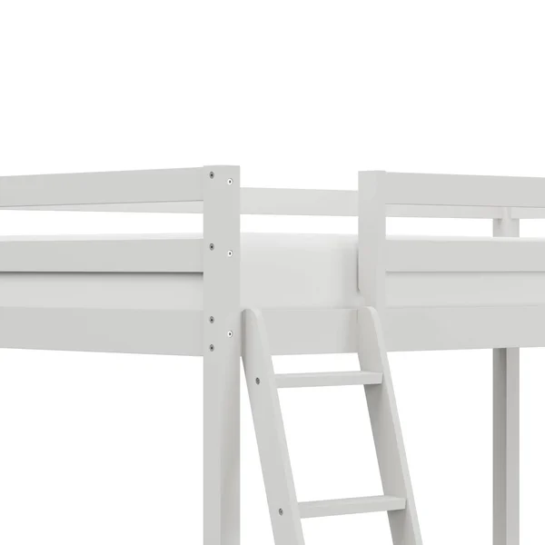 Hillsdale Caspian Twin Study Loft with Chair - White