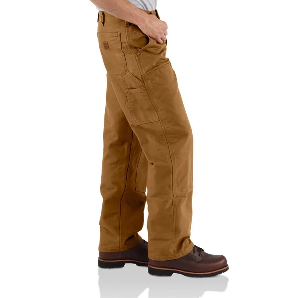 Men's Washed-Duck Double Front Work Dungaree - Carhartt Brown, 38X36