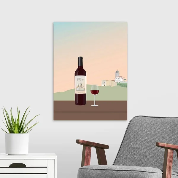Tuscan Wine I, Canvas Wall Art, 18x24, Great Big Canvas