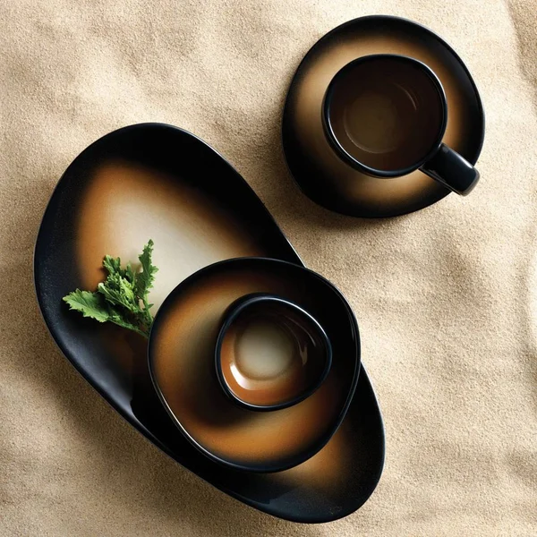 World Tableware PEB-4-T Pebblebrook 6 7/8x22 Tiger Organic Porcelain Plate - 24/Case