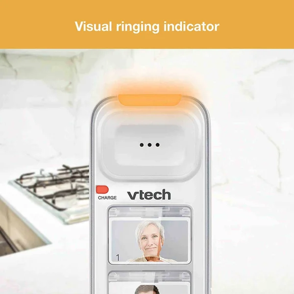 Vtech Sn5307 Photo Dial Accessory Handset w/ Visual Ringing Indicator (3 Pack)