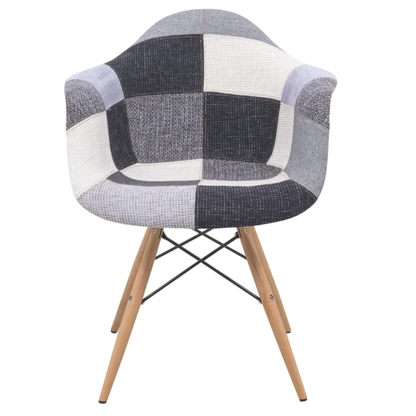 LeisureMod W24GRT2 Willow Fabric Eiffel Accent Chair, Set of 2