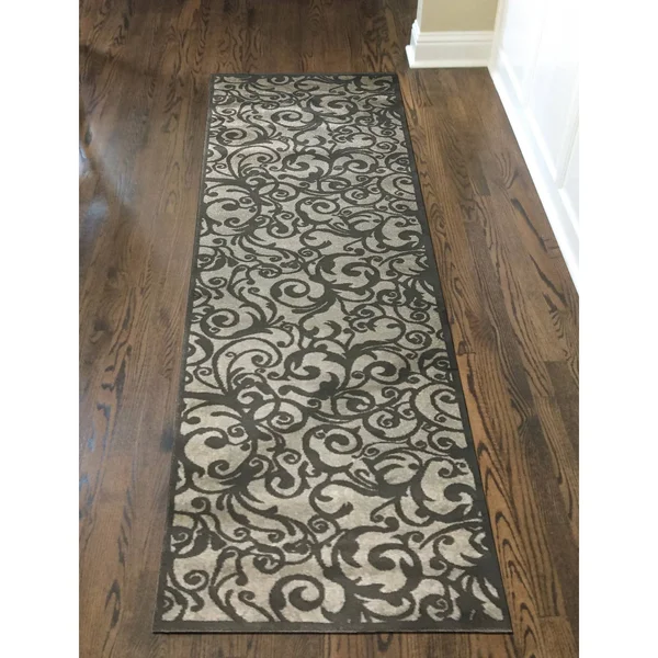 Admire Home Living Plaza Area Rug - 2&2 inch x 7&7 inch, Brown