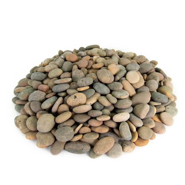 Mexican Beach Pebbles 40 lbs| Smooth Round Stones, Round Rock for Gardens, Landscape, Ponds, and D閏or - 1/2x22-1x22 - Buff But