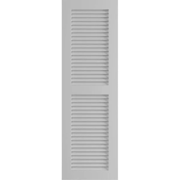 Ekena Millwork CWL12X031PRC 12x22W x 31x22H Exterior Composite Louvered Shutters (Per Pair) - Primed
