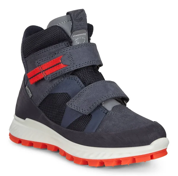 Ecco Kids Exostrike Red-black, Kids Gore-Tex Sneakers, Size US 5-5.5 - Color Night Sky - Ombre