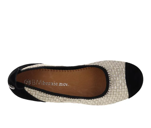 Bernie Mev Women's Bella Me Flat, Size: 40, Gold Lurex