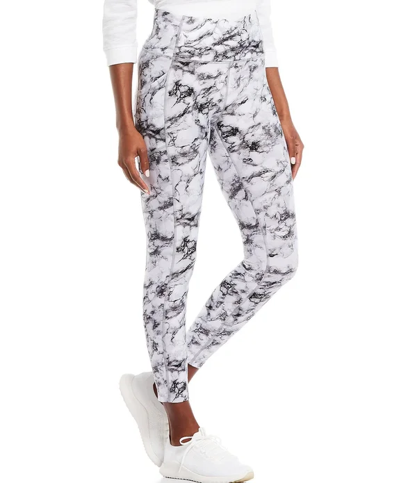 Calvin Klein Side Pocket 78 Tights, Womens, S, Geology Blue