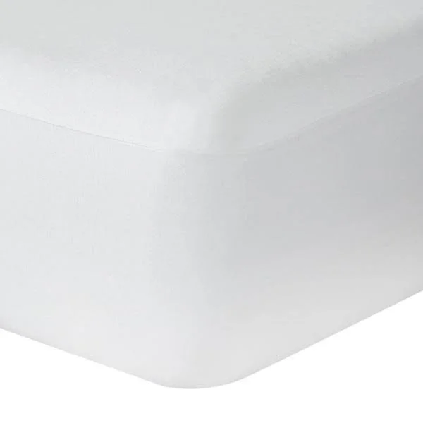 Protect-A-Bed Luxury Fitted Mattress Protector, Cal King, White