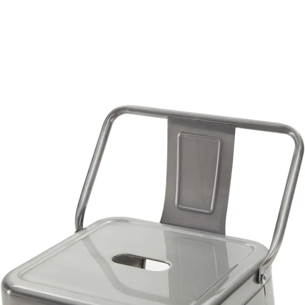 BELLEZE Asher 30x22 Bar Stools Low Back (Set of 4) Gunmetal, #aeaeae