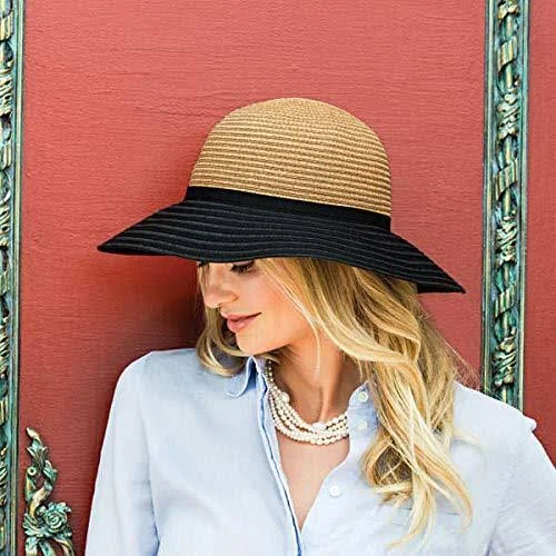 Wallaroo Hat Company: Women's Riviera Hat - Camel/Black