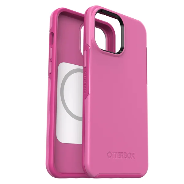 OtterBox - Symmetry Series+ for MagSafe for Apple iPhone 13 Pro Max and iPhone 12 Pro Max - Strawberry Pink