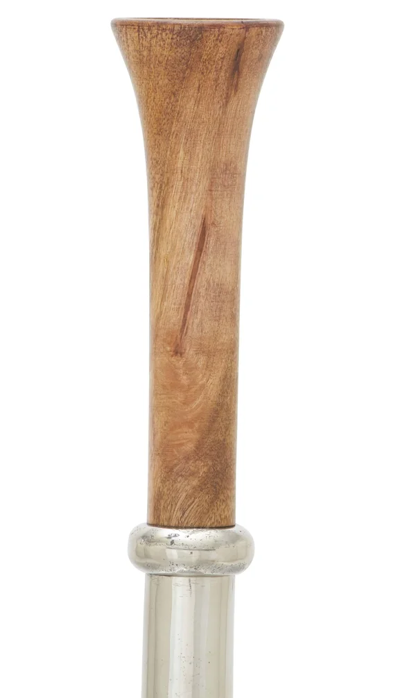 37583 Aluminum Wood Vase