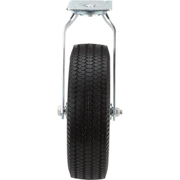 Strongway 12inch Swivel Flat-Free Solid Polyurethane Caster - 450-Lb. Capacity - Sawtooth Tread 22207008
