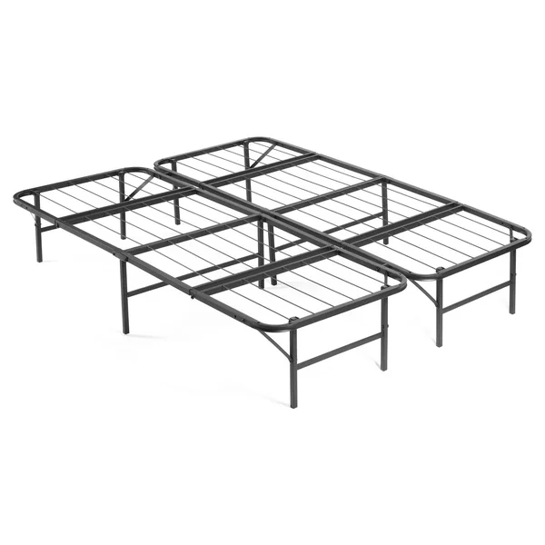 Pragma Bed Simple Base Quad-Fold Bed Frame - Size: Queen