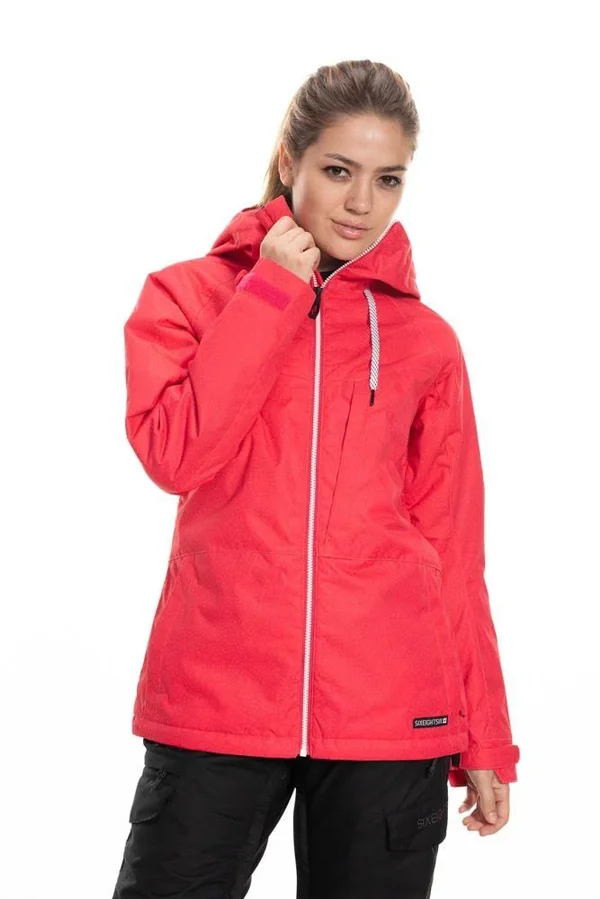 686 Women's Athena Insulated Jacket Black Speckle Colorblock - L