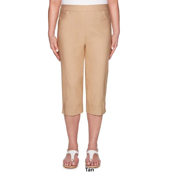 Alfred Dunner Women's Plus Size Clam Digger Capris