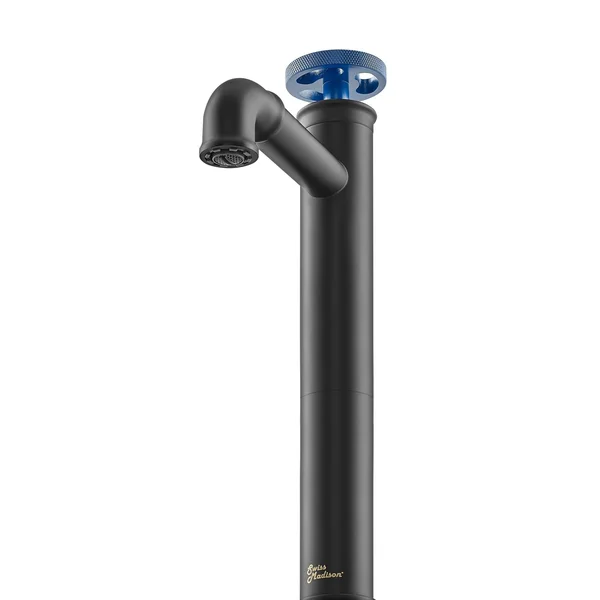 Avallon 12 Single Handle - Bathroom Faucet in Matte Black - Blue