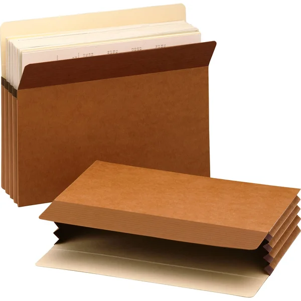 Smead Easy Grip File Pockets, Redrope, 3.5x22 Expansion