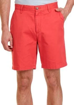 Nautica Men's Big & Tall Flat Front Chino Shorts - Sailor Red - 46