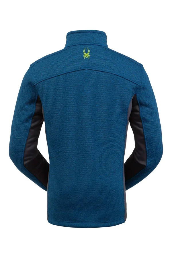 Spyder Men S Encore Half Zip Fleece Jacket Alloy Medium