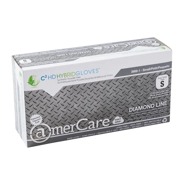 Amercare Large Powder-Free Hybrid C2 HD Hybrid Gloves, Case of 1000