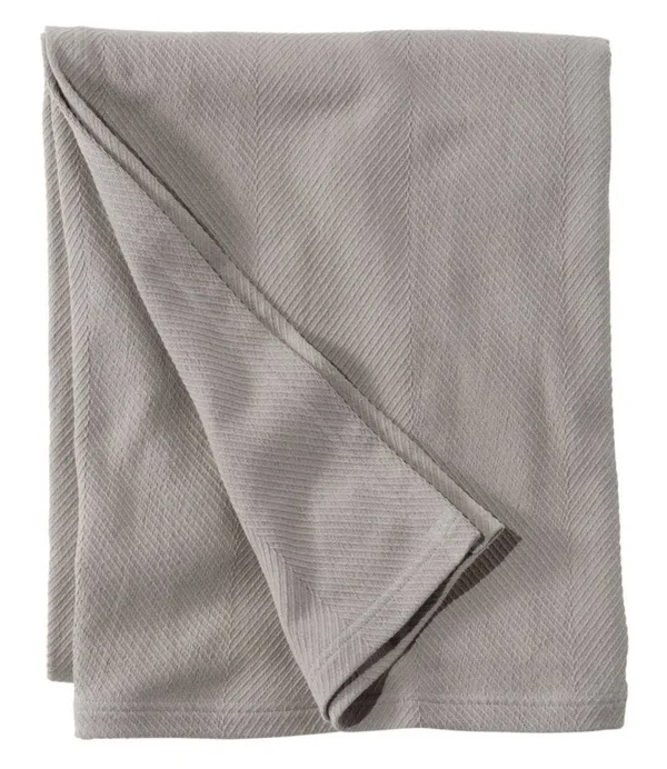 Organic Cotton Blanket Gray Full/Queen Size - L.L.Bean