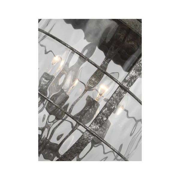 Feiss P1501DSL Parson Pendant Distressed Silver Leaf