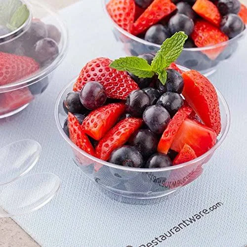 Deli Cup with Lid, Deli Container and Lid, Retail Cup - Clear - 4 Ounce - Plastic - Disposable - 100ct Box - Restaurantware