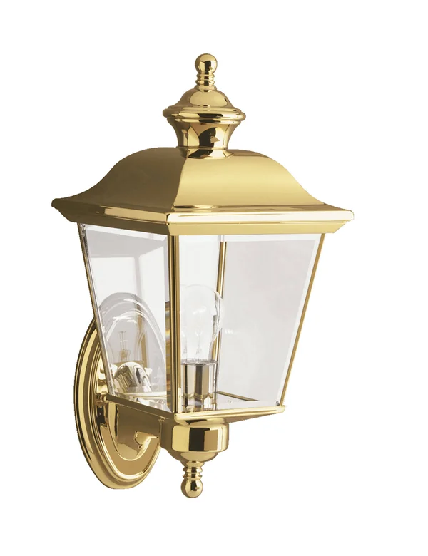 Kichler 9712PB Bay Shore Outdoor Wall 1-Light, Polished Brass