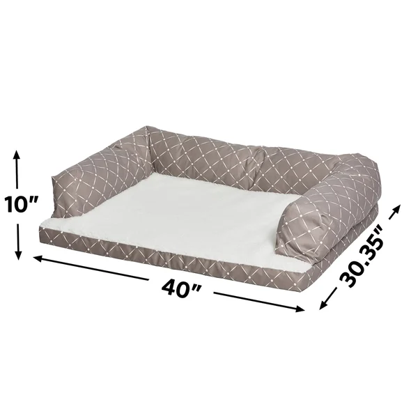 Midwest Homes for Pets Bolstered Orthopedic Dog Sofa/Pet Sofa