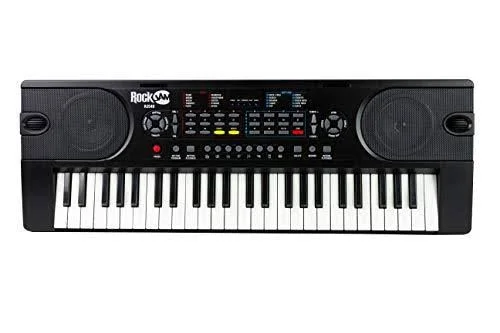 RockJam (RJ549) 49-Key Portable Electric Keyboard Piano with Power Supply, Sheet Music Stand and Simply Piano App