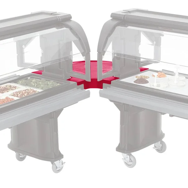 Cambro VBRC90158 - Connector - for Versa Food Bar, Corner, Hot Red, NSF