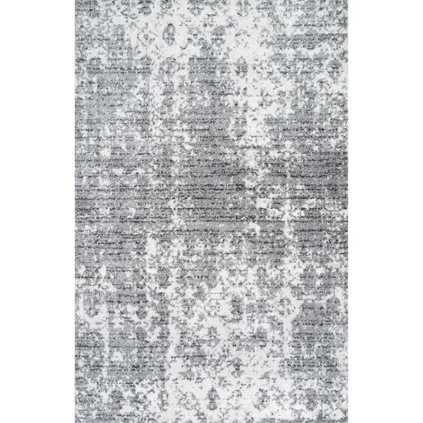 nuLOOM Modern Granite and Mist Grey Area Rug - 8& Round