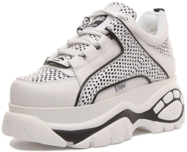Buffalo 1339-14 2.0 in White Black for Women