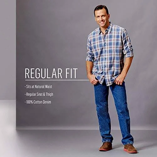 Wrangler Authentics Men's Classic 5-Pocket Regular Fit Cotton Jean