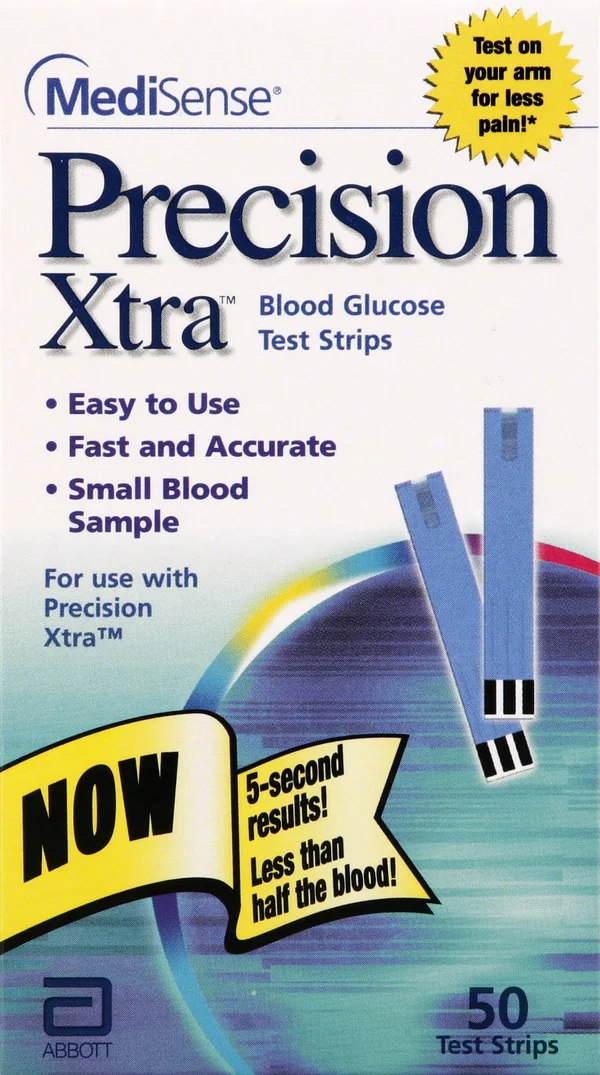 Precision Xtra Test Strips - Blood Glucose - 50 test strips