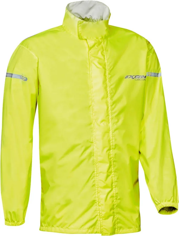Ixon Compact Motorcycle Rain Jacket, Yellow, Size Xs