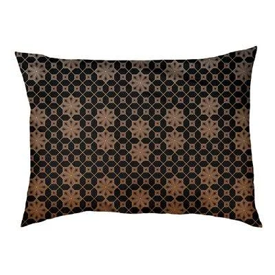 Byrge Lattice Cat Designer Pillow Tucker Murphy Pet Size: Large - 52x22 L x 42x22 W - Color: Orange/Ombre