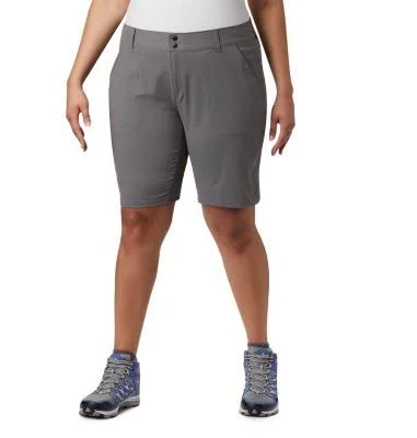 Columbia Plus Size Saturday Trail Long Short Women's Shorts City Grey : 20W 12